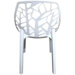 0084132 Polypropylene Dining Chairs White Dubai Sharjah Abu Dhabi