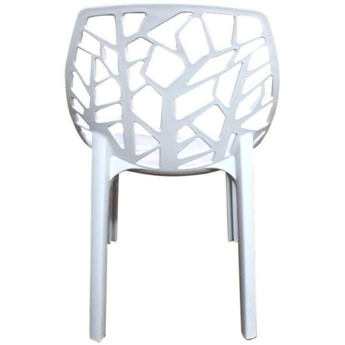 0084132 Polypropylene Dining Chairs White Dubai Sharjah Abu Dhabi