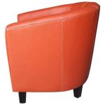 0084181 U Shape Designed Single Sofa Orange Dubai Sharjah Abu Dhabi