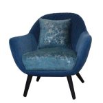 0632474 Classical Sofa With Metal Legs Blue Dubai Sharjah Abu Dhabi