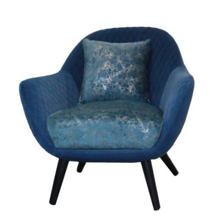 0632474 Classical Sofa With Metal Legs Blue Dubai Sharjah Abu Dhabi