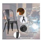0632560 Modern Bar Stool Set Of 4 Pcs-Dubai Sharjah Abu Dhabi