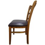 1 Solid Wood Restaurant Chair Brown Dubai Sharjah Abu Dhabi