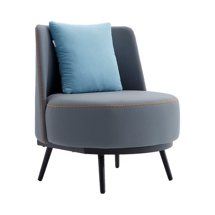 Accent Armchair with Cushion, PU Leather Dubai Sharjah Abu Dhabi