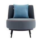 Accent Armchair with Cushion, PU Leather Dubai Sharjah Abu Dhabi2