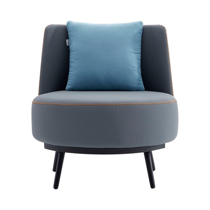 Accent Armchair with Cushion, PU Leather Dubai Sharjah Abu Dhabi2