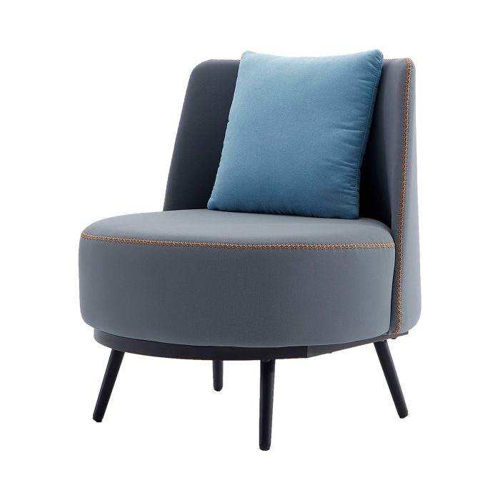 Accent Armchair with Cushion, PU Leather Dubai Sharjah Abu Dhabi3
