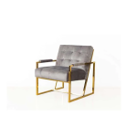 Armchairs Sofa With Distinct Style Frame, Grey