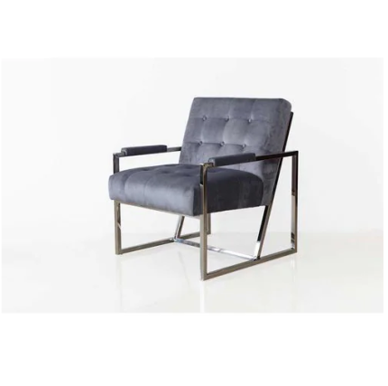 Armchairs Sofa With Distinct Style Frame, Grey