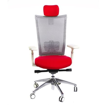 CHAIR EXECUTIVE HIGH BACK SIRENGREY & RED MESH[1] Dubai Sharjah Abu Dhabi