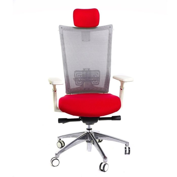 CHAIR EXECUTIVE HIGH BACK SIRENGREY & RED MESH[1] Dubai Sharjah Abu Dhabi