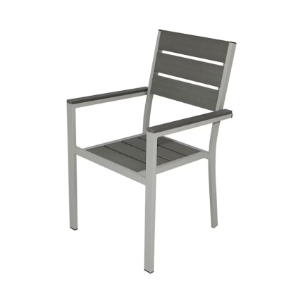 Dining Table With 4 Chairs, Grey
