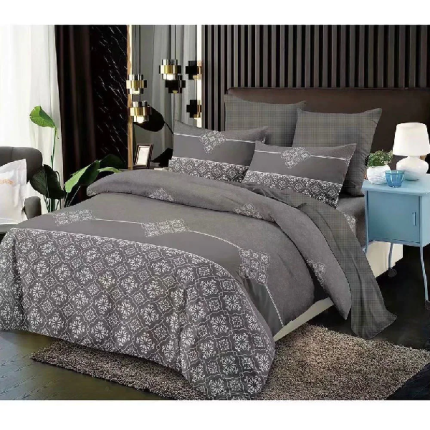 Duvet Bedding Cover, Set Of 6 - Grey