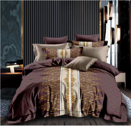Duvet Bedding Cover, Set Of 6 - Dark Brown