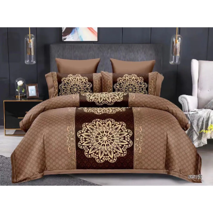 Duvet Bedding Cover, Set Of 6 - Light Brown