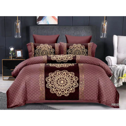Duvet Bedding Cover, Set Of 6 - Maroon