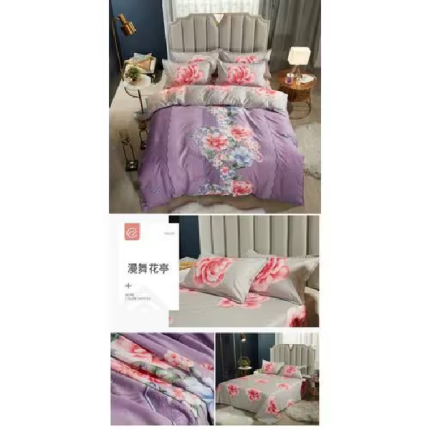 Duvet Bedding Cover, Set Of 6 - Purple