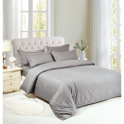 Duvet Bedding Cover, Set Of 6, Silver