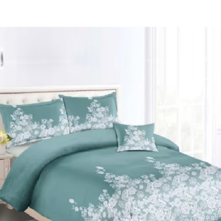 King Size Duvet Cover Set Green Set of 6 Pcs dubai sharjah abu dhabi