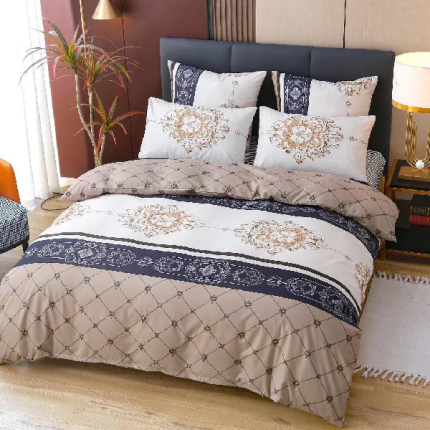 King Size Duvet Cover Set, Set of 6pcs - Multicolour