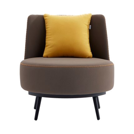 Navar Accent Chair with Cushion PU Leather_1400 Dubai Sharjah Abu Dhabi