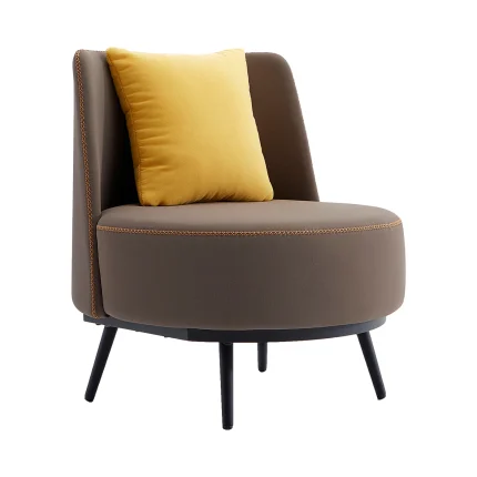 Navar Accent Chair with Cushion PU Leather_1400 Dubai Sharjah Abu Dhabi