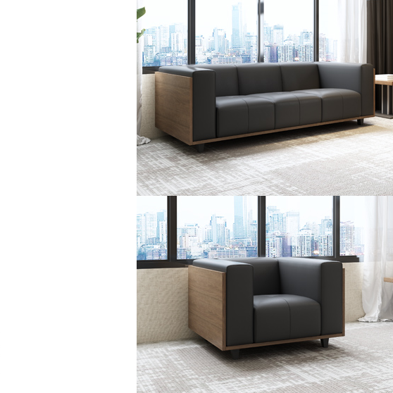 One Seat Wide Square Arm Sofa MG-366-1S Black Dubai Sharjah Abu Dhabi 12