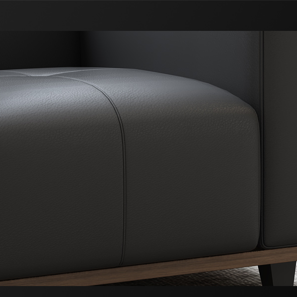 One Seat Wide Square Arm Sofa MG-366-1S Black Dubai Sharjah Abu Dhabi 14