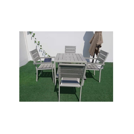 dining table with 4 chairs grey 1 dubai sharjah abu dhabi