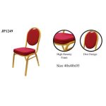 0632441 Premium Modern Banquet Chair Red Gold Dubai Sharjah Abu Dhabi