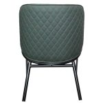 0584092 Luxury Leather Arm Dining Chair With Metallic Legs Dubai Sharjah Abu Dhabi