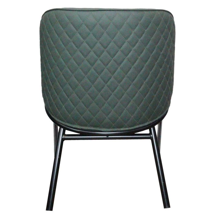 0584092 Luxury Leather Arm Dining Chair With Metallic Legs Dubai Sharjah Abu Dhabi