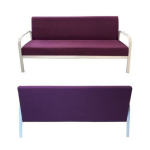 3 Seater Soft Seating Sofa with Steel Frame Burgundy Dubai Sharjah Abu Dhabi