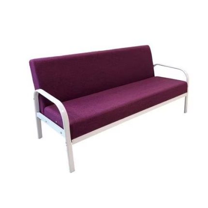 3 Seater Soft Seating Sofa with Steel Frame Burgundy Dubai Sharjah Abu Dhabi
