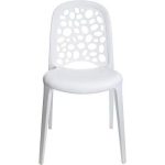 0084133 Round Polypropylene Dining Chairs White Dubai Sharjah Abu Dhabi