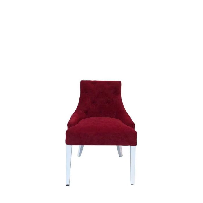 0410562 High Density Foam Armless Chair Red Dubai Sharjah Abu Dhabi