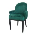 Modern Leather Arm Chair Dark Green Dubai Sharjah Abu Dhabi