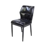 0632516 Premium Leather Dining Chair Black Dubai Sharjah Abu Dhabi