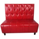 0084300 Restaurant Leather Sofa Red Dubai Sharjah Abu Dhabi