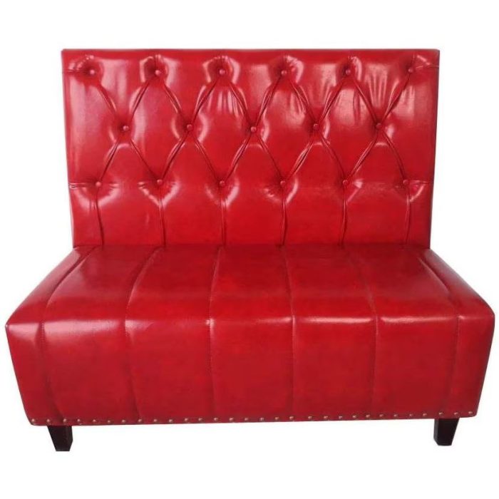 0084300 Restaurant Leather Sofa Red Dubai Sharjah Abu Dhabi