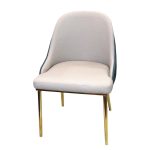 0584094 Modern Living Room Chair With Golden Metal Legs Dubai Sharjah Abu Dhabi
