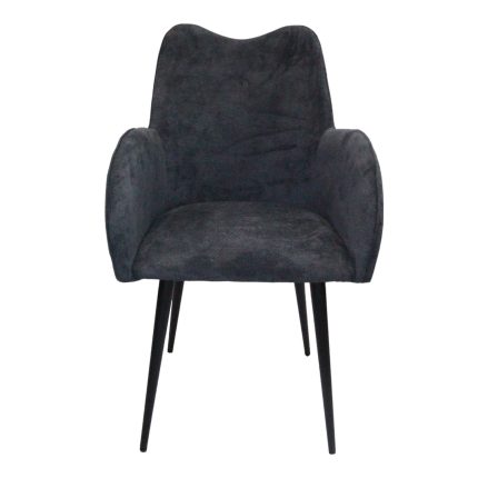 0584030 Modern Polyester Fabric Dining Chair With Coated Steel Leg Dubai Sharjah Abu Dhabi