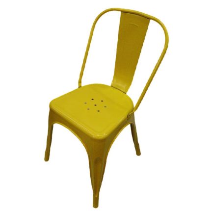 0539015 Modern-Light Metallic Bar Stool Yellow Dubai Sharjah Abu Dhabi