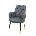 Leather Dining Chair Grey Dubai Sharjah Abu Dhabi