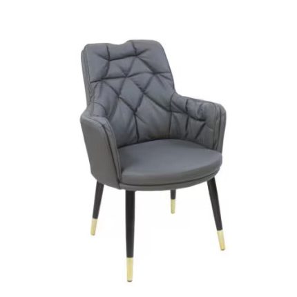 9 Leather Dining Chair Grey Dubai Sharjah Abu Dhabi