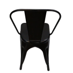 0539008 Modern Light Metallic Bar Stool Black Dubai Sharjah Abu Dhabi
