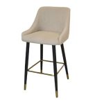 0634987 Modern Fabric High Bar Chair Grey Dubai Sharjah Abu Dhabi