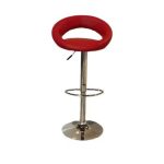 0363912 360 Degree Swivel Bar Stool Red Dubai Sharjah Abu Dhabi