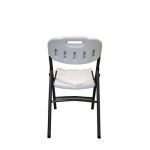 1 High Outdoor Folding Chair White Dubai Sharjah Abu Dhabi