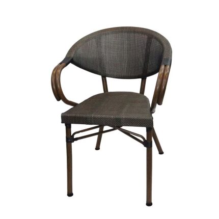 0636231 Abaca Rope Chair With Metal Body Black Dubai Sharjah Abu Dhabi